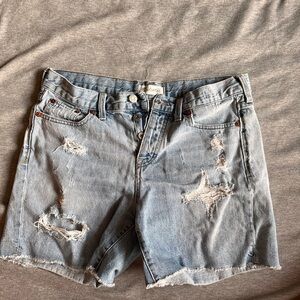 Madewell distressed denim shorts